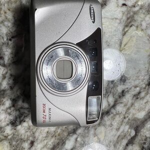 Samsung Gray Digital Camera with Silver Accents